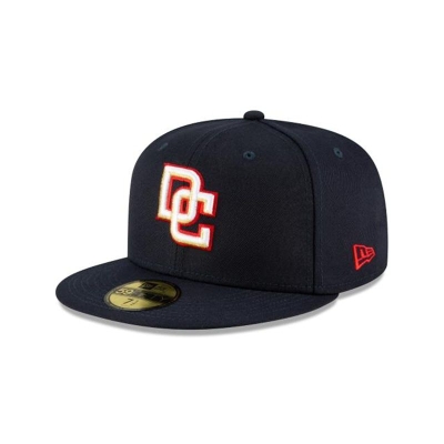 Washington Nationals Gorra | New Era MLB Ligature 59fifty Fitted Cap Mexico - Rojos
